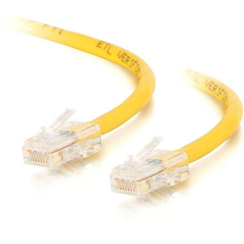 C2G-14ft Cat5e Non-Booted Crossover Unshielded (UTP) Network Patch Cable - Yellow