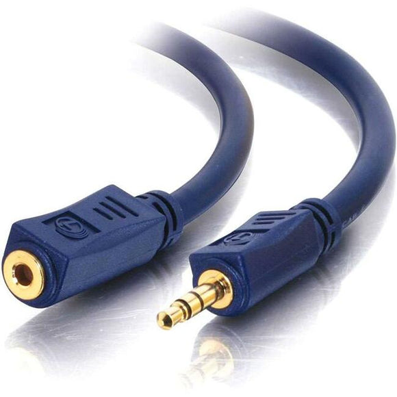 C2G 3ft Velocity 3.5mm M/F Stereo Audio Extension Cable