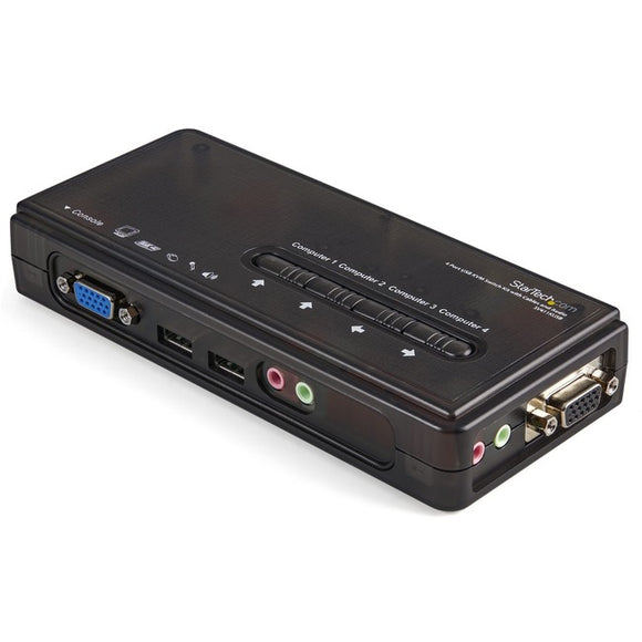StarTech.com SV411KUSB - KVM / audio switch - USB - 4 ports - 1 local user