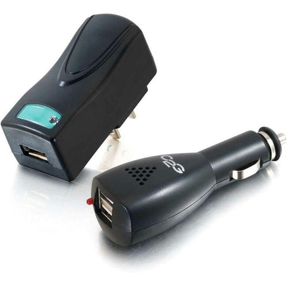 C2G AC and DC to USB Travel Charger Bundle