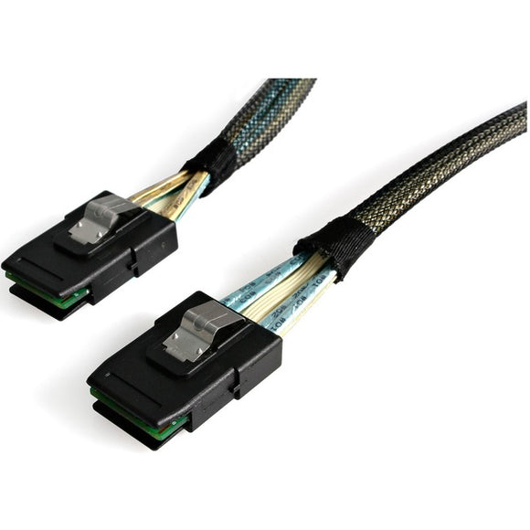 StarTech.com StarTech.com 50cm Internal Mini-SAS Cable SFF-8087 To SFF-8087 & Sideband - Serial Attached SCSI (SAS) internal cable - with Sidebands - 4-Lane - 36 pin 4i Mini MultiLane - 36 pin 4i Mini MultiLane - 50 cm