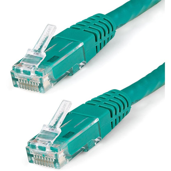 StarTech.com 15ft CAT6 Ethernet Cable - Green Molded Gigabit - 100W PoE UTP 650MHz - Category 6 Patch Cord UL Certified Wiring/TIA