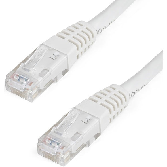 StarTech.com 15ft CAT6 Ethernet Cable - White Molded Gigabit - 100W PoE UTP 650MHz - Category 6 Patch Cord UL Certified Wiring/TIA