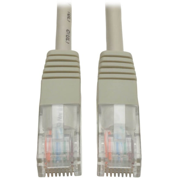 Tripp Lite Cat5e 350 MHz Molded (UTP) Ethernet Cable (RJ45 M/M) PoE Gray 1 ft. (0.31 m)