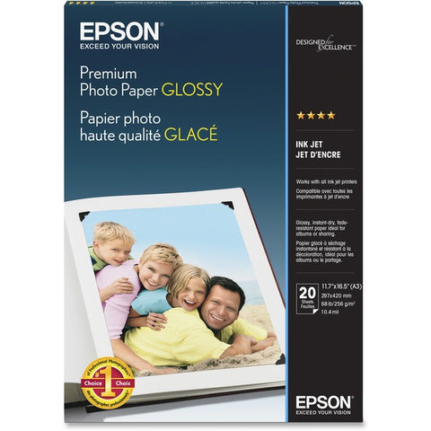 Epson Premium Inkjet Photo Paper - White