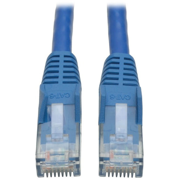 Tripp Lite Cat6 Gigabit Snagless Molded (UTP) Ethernet Cable (RJ45 M/M) PoE Blue 2 ft. (0.61 m)