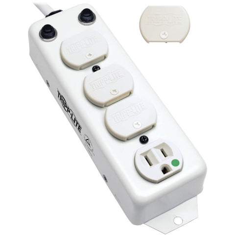 Tripp Lite Safe-IT Power Strip Hospital Medical Antimicrobial 120V 4 Outlet UL1363A 15' Cord Metal