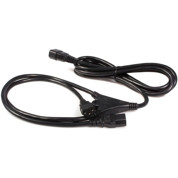 StarTech.com 10ft (3m) Power Extension Cord Splitter, C14 to 2x C13, 13A 250V, 16AWG, Computer Power Cord Extension, Power Extension Cable