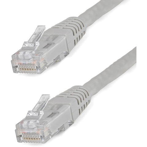 StarTech.com 15ft CAT6 Ethernet Cable - Gray Molded Gigabit - 100W PoE UTP 650MHz - Category 6 Patch Cord UL Certified Wiring/TIA