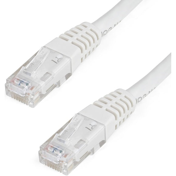 StarTech.com 7ft CAT6 Ethernet Cable - White Molded Gigabit - 100W PoE UTP 650MHz - Category 6 Patch Cord UL Certified Wiring/TIA