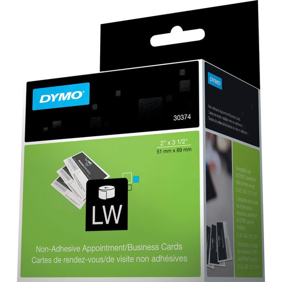 Dymo Direct Thermal Business Card - White