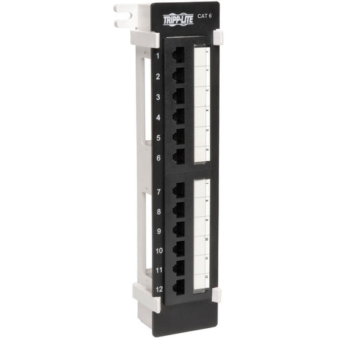 Tripp Lite 12-Port Cat6 Wall Mount Vertical 110 Patch Panel RJ45 TAA GSA