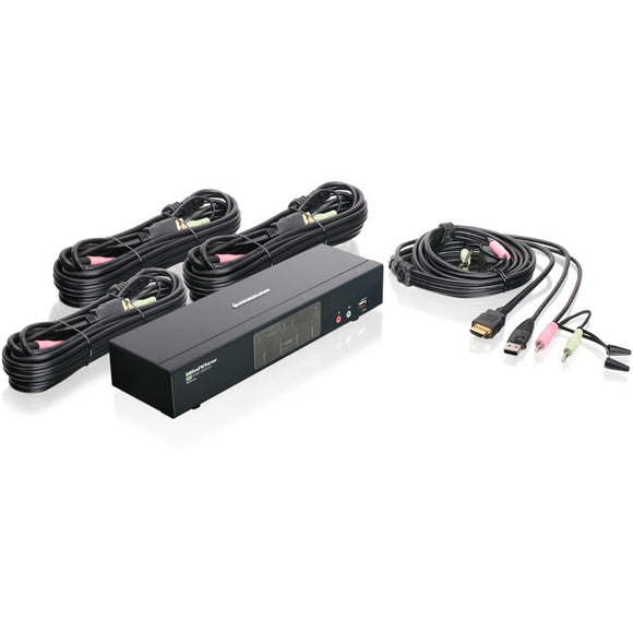 IOGEAR MiniView 4-Port HDMI Multimedia KVM Switch with Audio
