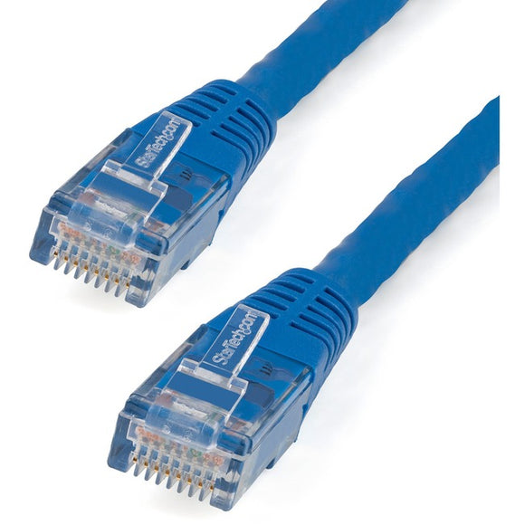 StarTech.com 10ft CAT6 Ethernet Cable - Blue Molded Gigabit - 100W PoE UTP 650MHz - Category 6 Patch Cord UL Certified Wiring/TIA