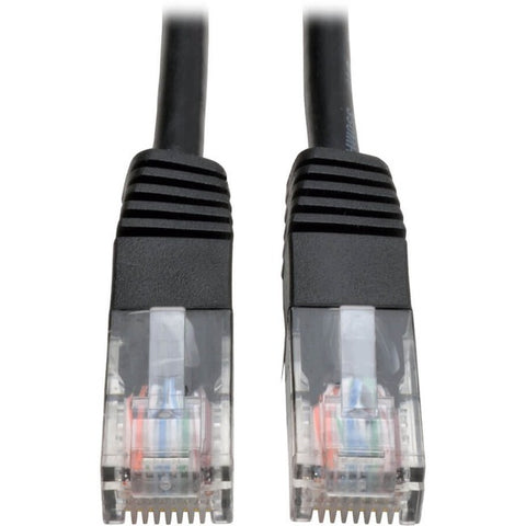 Tripp Lite Cat5e 350 MHz Molded (UTP) Ethernet Cable (RJ45 M/M) PoE Black 3 ft. (0.91 m)