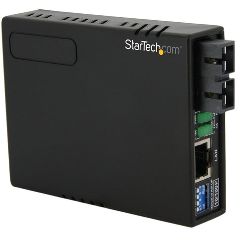 StarTech.com 10/100 Multi Mode Fiber to Ethernet Media Converter SC 2km with PoE