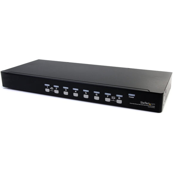 StarTech.com 8 Port Rackmount USB VGA KVM Switch w/ Audio