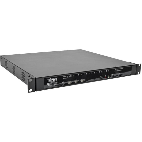 Tripp Lite 16-Port KVM Switch Cat5 Over IP 1 Local 4 Remote User 1U TAA GSA