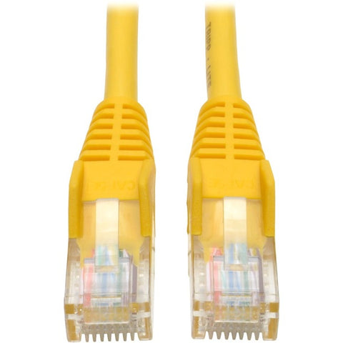Tripp Lite 3ft Cat5e / Cat5 350MHz Snagless Patch Cable RJ45 M/M Yellow 3'
