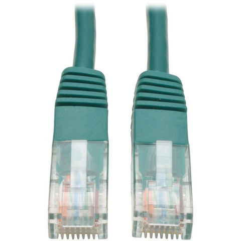 Tripp Lite Cat5e 350 MHz Molded (UTP) Ethernet Cable (RJ45 M/M) PoE Green 1 ft. (0.31 m)