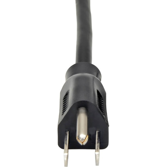 Tripp Lite 6ft Computer Power Cord Cable 5-15P to Left Angle C13 10A 18AWG 6'