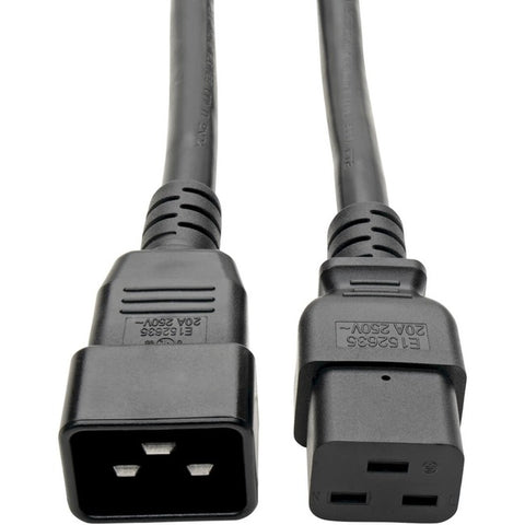 Tripp Lite 6ft Power Cord Extension Y Splitter Cable C19 to C20 20A 12AWG 6'