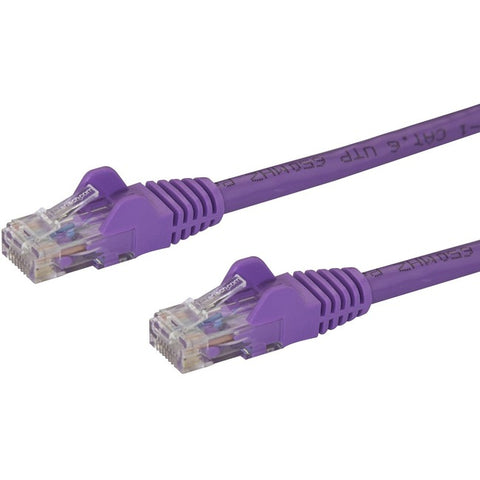 StarTech.com 10ft CAT6 Ethernet Cable - Purple Snagless Gigabit - 100W PoE UTP 650MHz Category 6 Patch Cord UL Certified Wiring/TIA