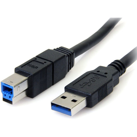 StarTech.com 10 ft Black SuperSpeed USB 3.0 Cable A to B - M/M
