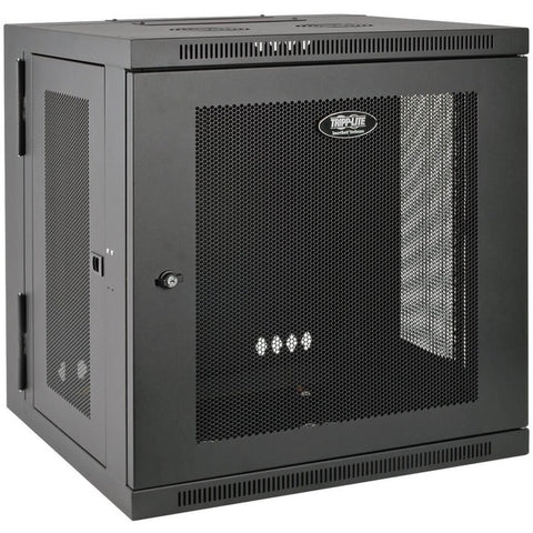 Tripp Lite 10U Wall Mount Rack Enclosure Server Cabinet Hinged w/ Door & Sides