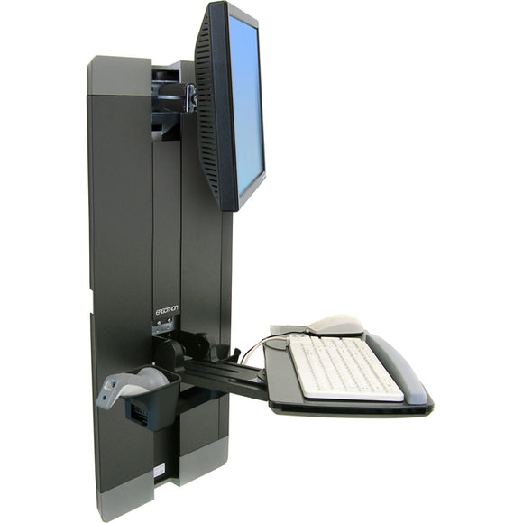 Ergotron StyleView Lift for Flat Panel Display, Keyboard, Mouse - Black
