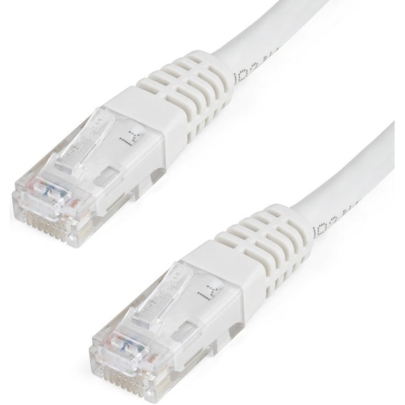 StarTech.com 1ft CAT6 Ethernet Cable - White Molded Gigabit - 100W PoE UTP 650MHz - Category 6 Patch Cord UL Certified Wiring/TIA