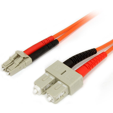 StarTech.com 1m Fiber Optic Cable - Multimode Duplex 62.5/125 - LSZH - LC/SC - OM1 - LC to SC Fiber Patch Cable