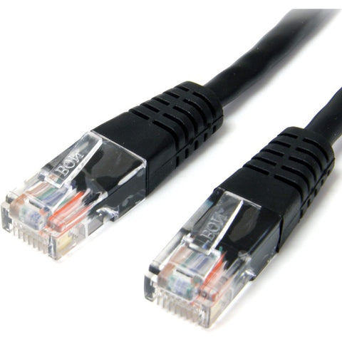 StarTech.com 2 ft Black Molded Cat5e UTP Patch Cable
