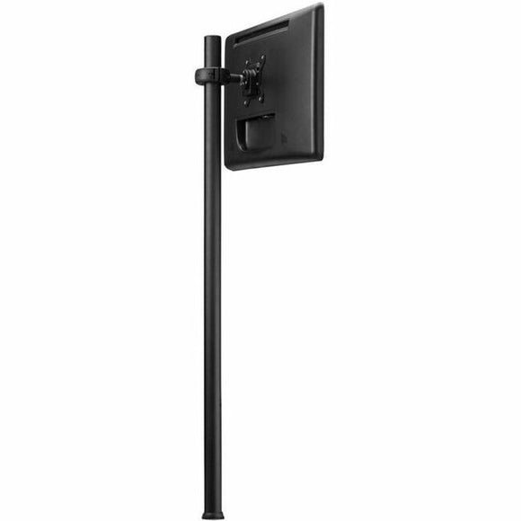 Atdec 45.25in pole desk mount with one display head - Loads up to 26.5lb - VESA 75x75, 100x100