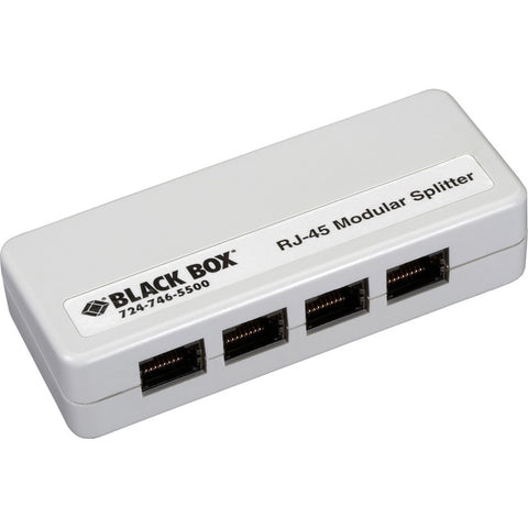 Black Box RJ45 Shielded Mod Splitter 1RJ45/4RJ45 A Pin