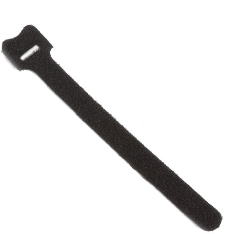 Black Box Hook and Loop Cable Wrap - 1/2" x 6" , Black, 10-Pack
