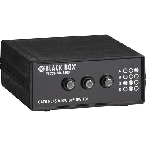 Black Box 4-to-1 CAT6 10-GbE Manual Switch (ABCD)