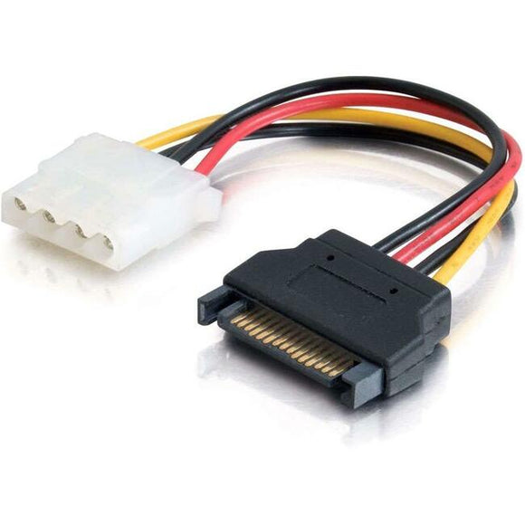C2G 7.5in 15-pin Serial ATA Male to LP4 Female Power Cable