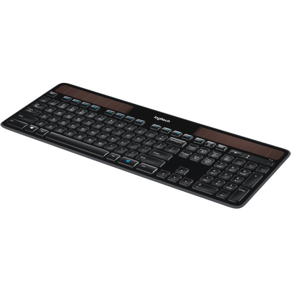 Logitech K750 Wireless Solar Keyboard for Windows, 2.4GHz Wireless with USB Unifying Receiver, Ultra-Thin, Compatible with PC, Laptop