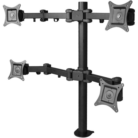 Articulating Quad Monitor Desk Mount - 13" to 27"