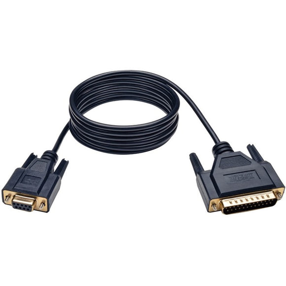 Tripp Lite Null Modem Serial DB9 Serial Cable (DB9 to DB25 F/M) 6 ft. (1.83 m)
