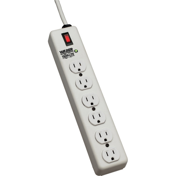 Tripp Lite Waber Industrial Surge Protector 6-Outlet 6 ft. (1.83 m) Cord 2100 Joules
