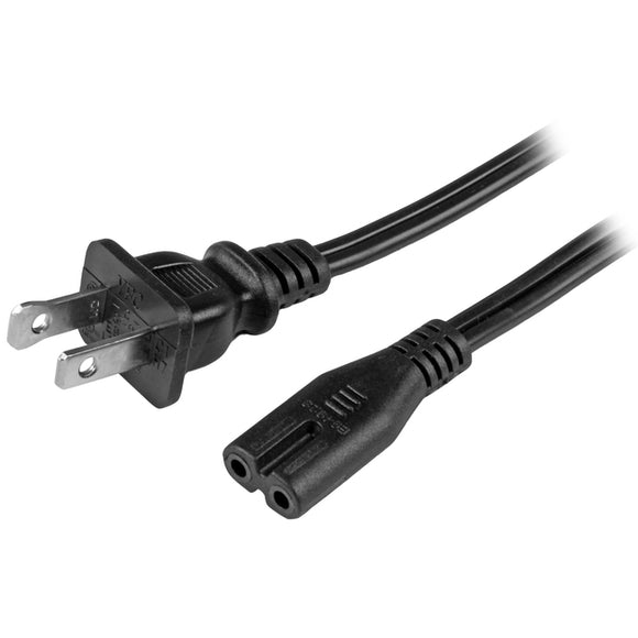 StarTech.com 10ft (3m) Laptop Power Cord, NEMA 1-15P to C7, 10A 125V, 18AWG, Laptop Replacement Power Cord, Power Brick Cable, UL Listed