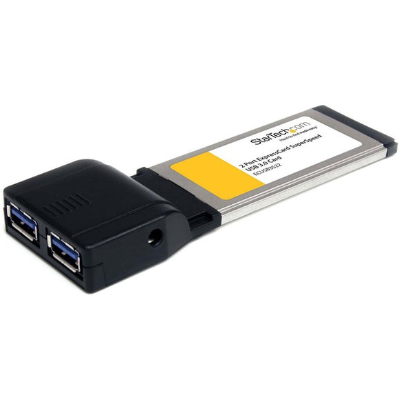 StarTech.com 2 Port ExpressCard SuperSpeed USB 3.0 Card Adapter with UASP Support - 5Gbps~