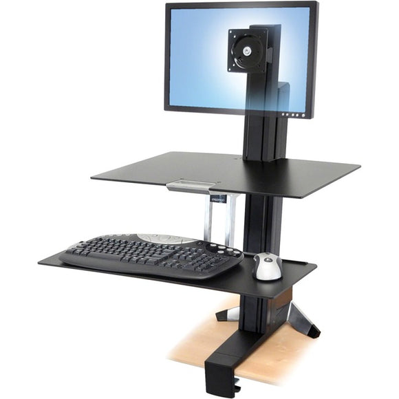Ergotron Workfit-S, Single Ld With Worksurface+