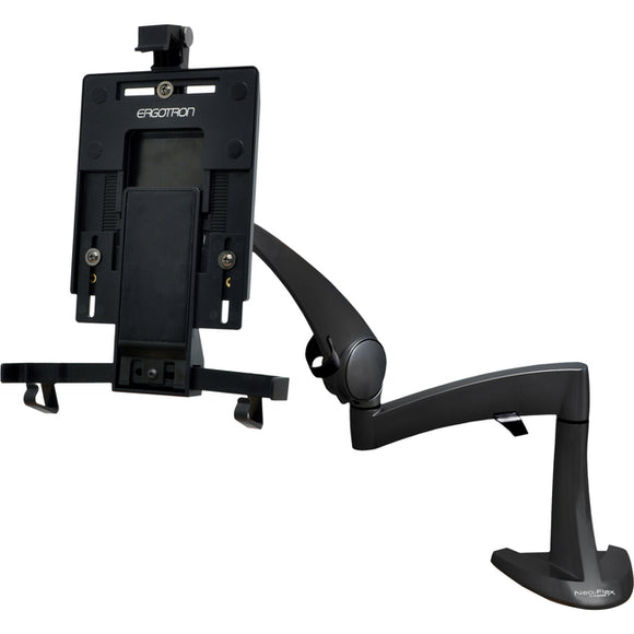 Ergotron Neo-Flex Mounting Arm for iPad, Flat Panel Display - Black