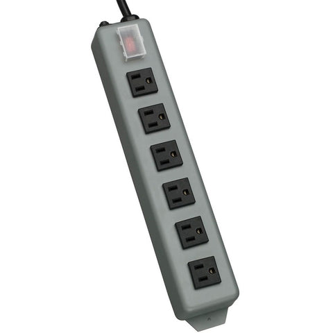 Tripp Lite by Eaton Industrial Power Strip 6 Right-Angle Outlets 15 ft. (4.6 m) Cord Mounting Tabs