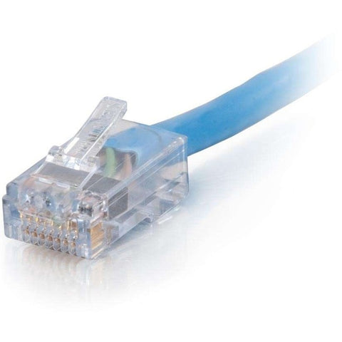 C2G-7ft Cat6 Non-Booted Network Patch Cable (Plenum-Rated) - Blue