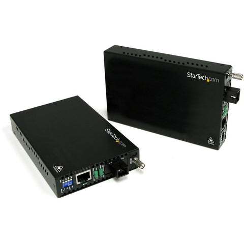StarTech.com 10/100 Mbps Ethernet Single Mode WDM Fiber Media Converter Kit SC 20km