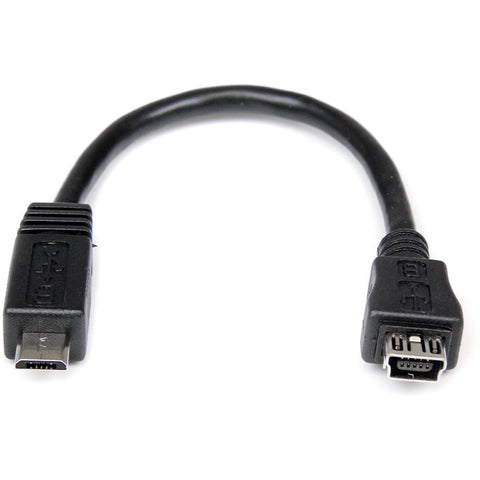 StarTech.com 6in Micro USB to Mini USB Adapter Cable M/F